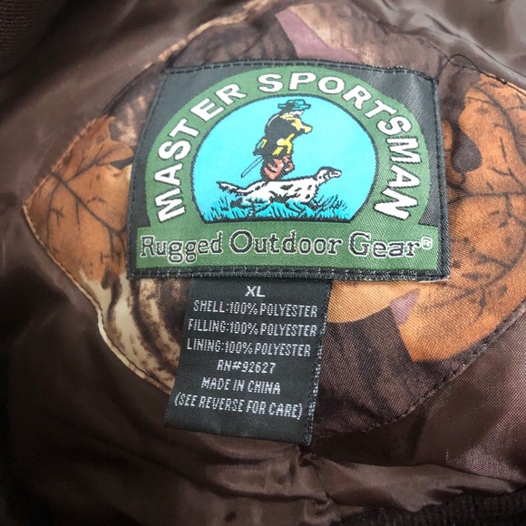 MASTER SPORTSMAN Camo Bib Overalls Hunting Men's Size XLarge Coveralls Xl - Picture 7 of 10